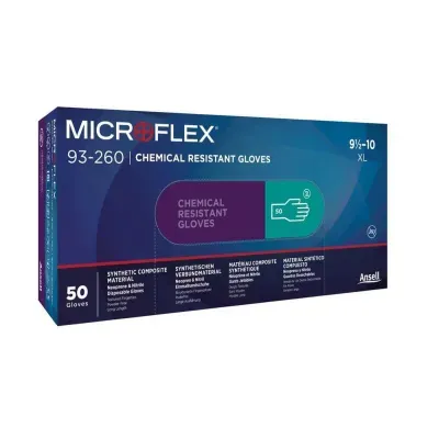 Ansell Microflex 93-260 Üstün Dokunma Hassasiyetli Kimyasal Dirençli Nitril Eldiven