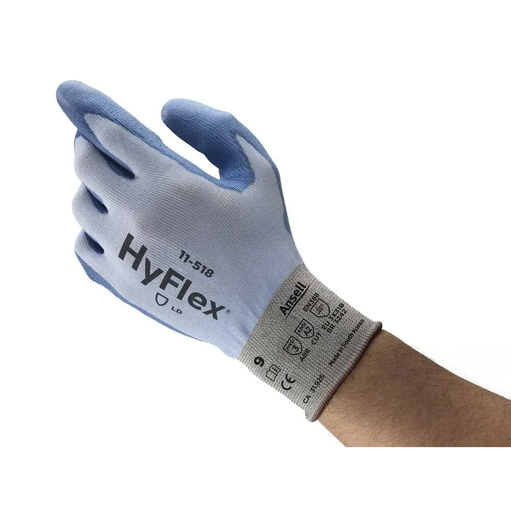 Ansell Hyflex 11-518 Mekanik ve Kesiklere Karşı Korumalı İş Eldiveni