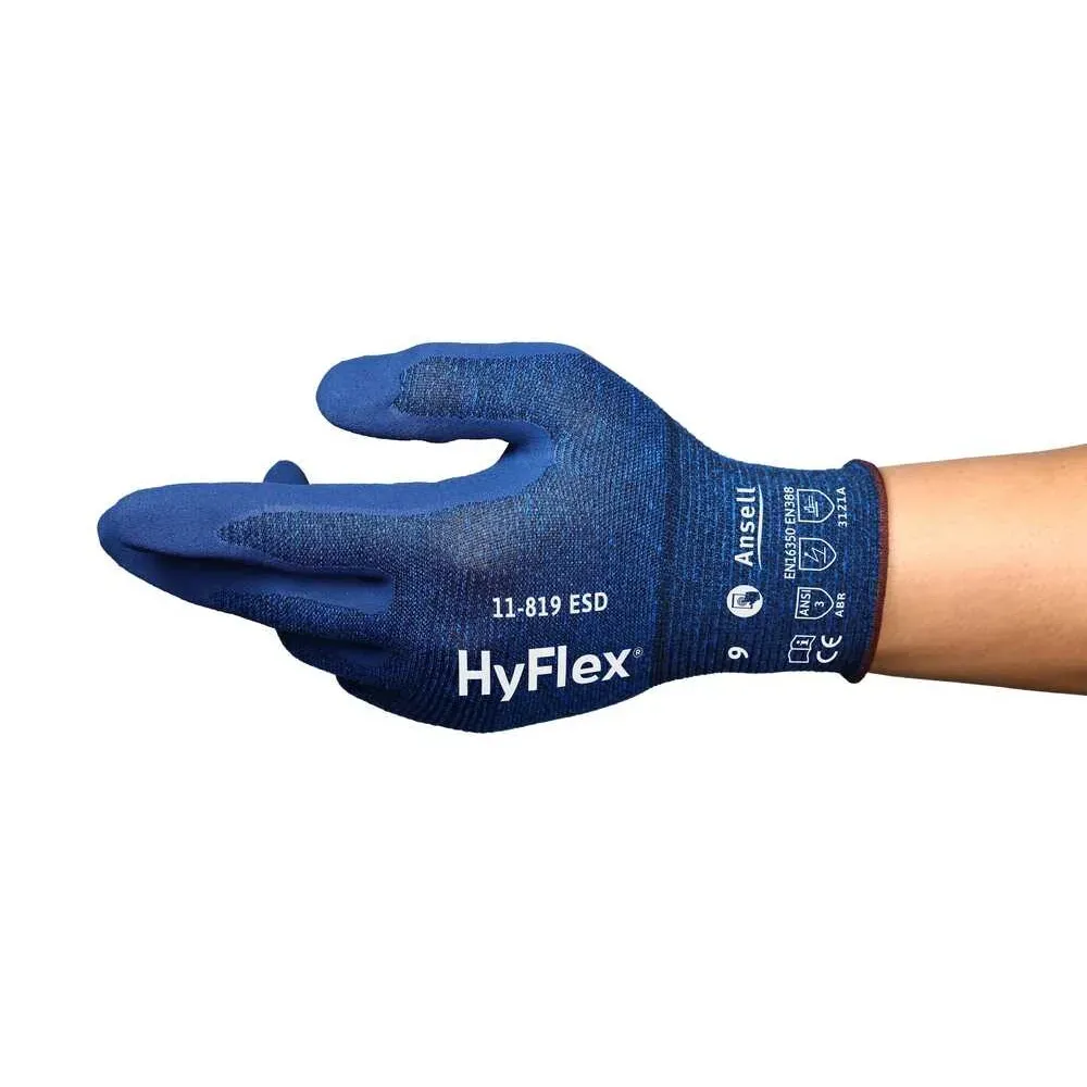 Ansell HyFlex 11-819 ESD Dokunmatik Ekran Konforlu İş Eldiveni