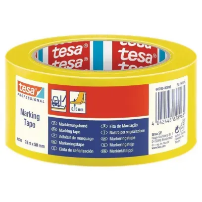 Tesa 60760 Yer İşaretleme İkaz Bandı Sarı 33mm x 50mt