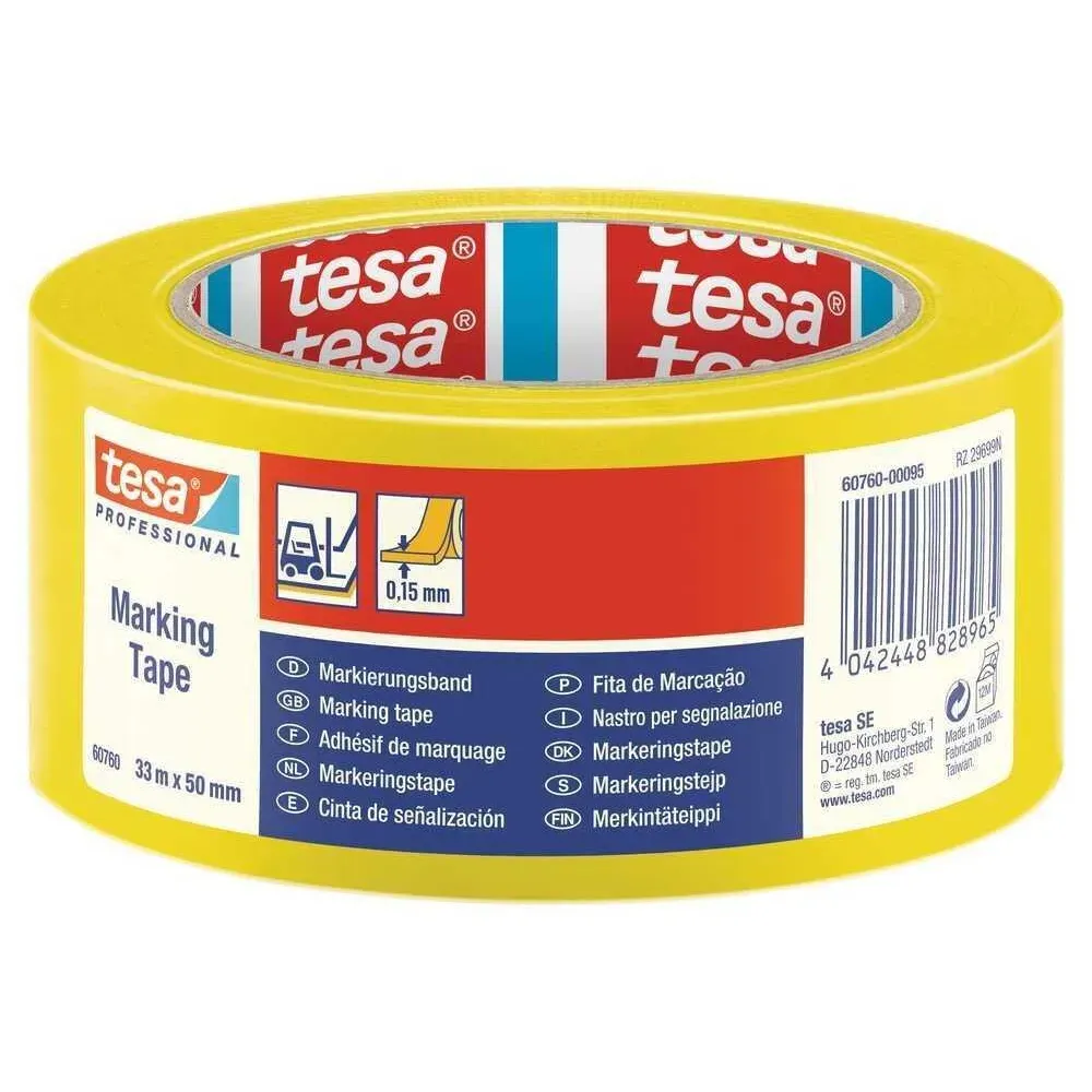 Tesa 60760 Yer İşaretleme İkaz Bandı Sarı 33mm x 50mt