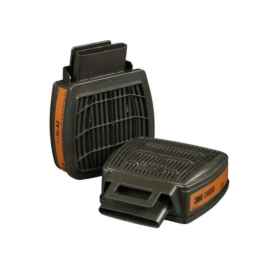 3M D8055 Secure Click Dual Flow A2 Gaz ve Buhar Filtresi 1 Çift