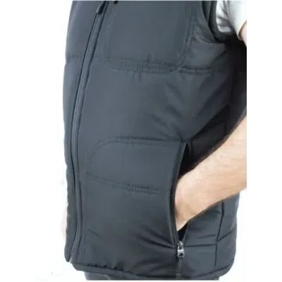 Anorak Şişme Yelek Kolsuz Ceket Mikro Kumaş Elyaflı
