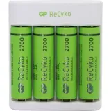 Gp Recyko E411 USB Aa-Aaa Şarj Cihazı Gp Recyko 2700 Serisi Aa Kalem Pil 4'lü