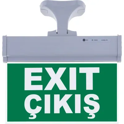 SG075 Çift Yönlü Acil Yönlendirme Armatürü Askı Aparatlı Exit Çıkış