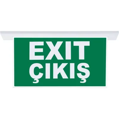 SG055-SA Çift Yönlü Acil Yönlendirme Armatürü Sıvaaltı Aparatlı Exit Çıkış