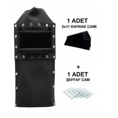 DERİ KAYNAKÇI MASKESİ CAMLARI DAHİL