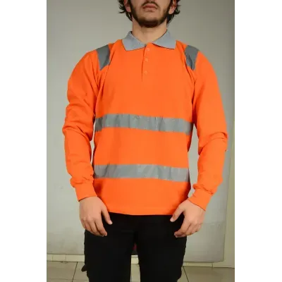 TURUNCU YAZLIK REFLEKTÖRLÜ SWEAT