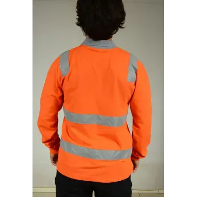 TURUNCU YAZLIK REFLEKTÖRLÜ SWEAT