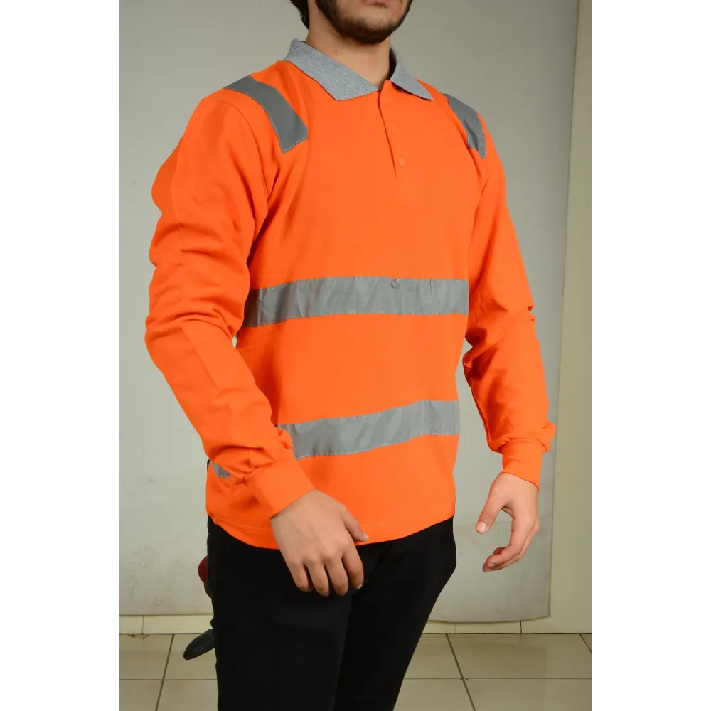 TURUNCU YAZLIK REFLEKTÖRLÜ SWEAT