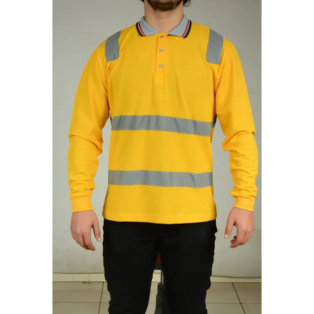 SARI YAZLIK REFLEKTÖRLÜ SWEAT