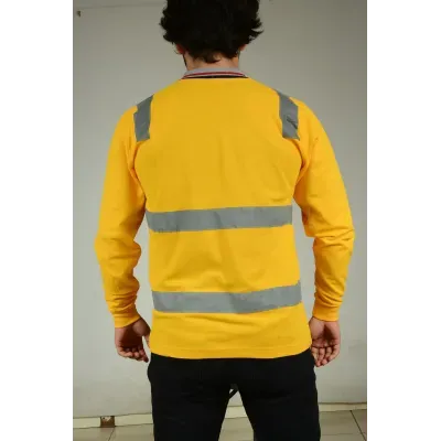 SARI YAZLIK REFLEKTÖRLÜ SWEAT
