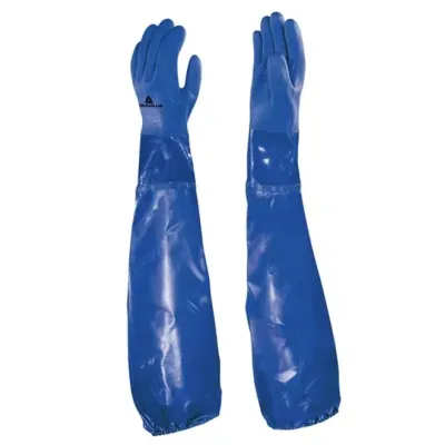 Delta Plus Petro VE766 Pvc Kaplı Kimyasal Koruyucu İş Eldiveni 62 CM