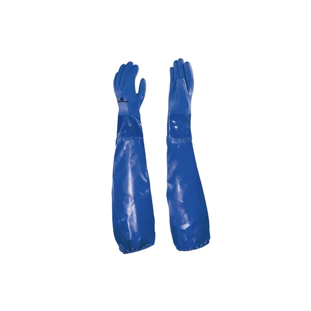 Delta Plus Petro VE766 Pvc Kaplı Kimyasal Koruyucu İş Eldiveni 62 CM
