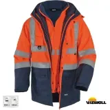 Vizwell VWJK44 300 D Turuncu Oxford 51 Reflektörlü Parka 5 Farklı Kullanım