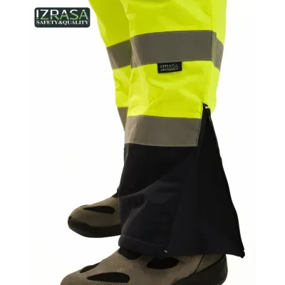 IZRASA NT187 Sarı Lacivert ProLine 300 D Oxford Cift Renkli Reflektorlu Pantolon