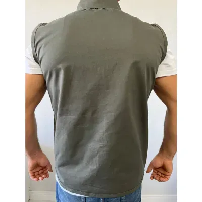 Haki Renk Çok Cepli Tasarım Yelek
