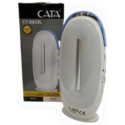 Cata Aras 60 Ledli Işıldak CT-9953 Dimmerli Beyaz Işık