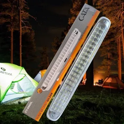 Cata 60 Ledli 6W Şarjlı Işıldak CT-9960 - Beyaz Işık