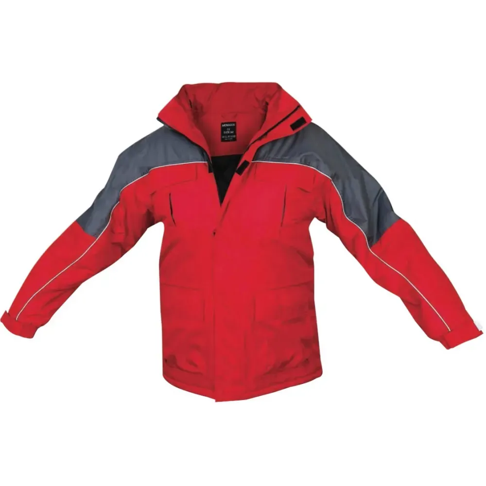 Izrasa NR22 Monacco Ripstop Parka İki Renkli Kırmızı