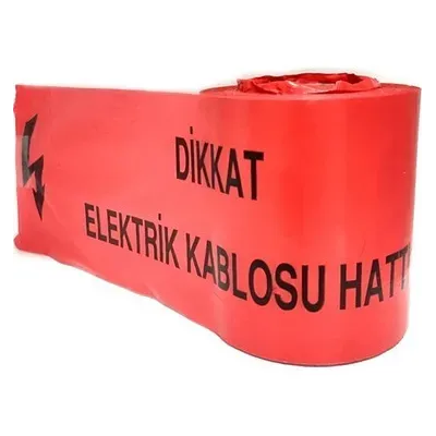 Elektrik Kablosu Hattı ikaz Bandı 15cm