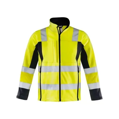 Vizvenn neon Sarı-Siyah Softshell Mont