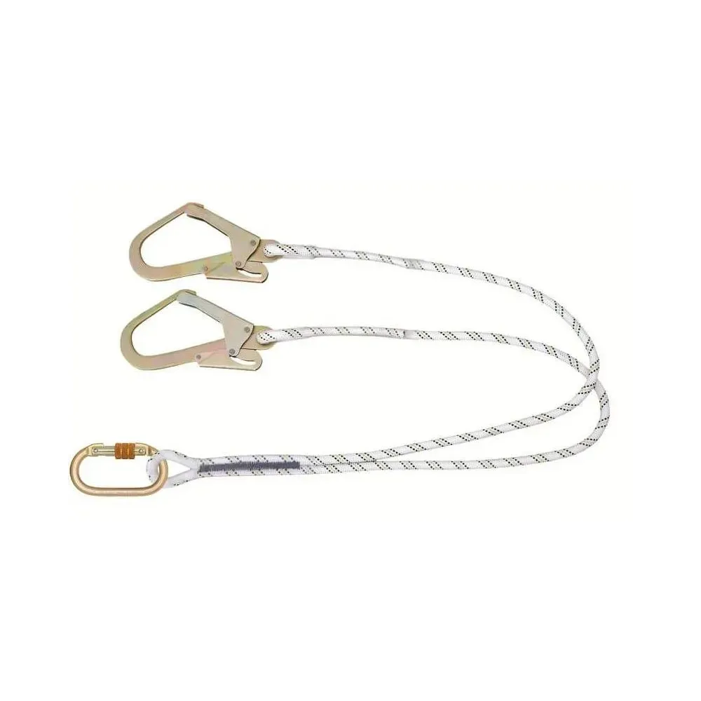 Kİ231 Çift Kollu Statik Halatlı Lanyard Büyük Kancalı