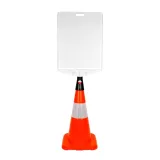 PVC Trafik Konisi 50 cm Reflektifli Trafik Dubası