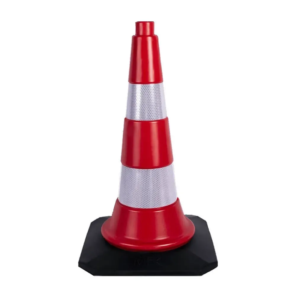 50 CM KAUÇUK TABANLI TRAFİK VE REKLAM KONİSİ