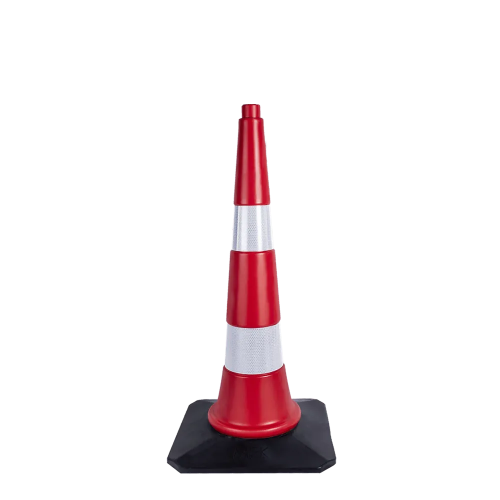 90 CM KAUÇUK TABANLI TRAFİK VE REKLAM KONİSİ