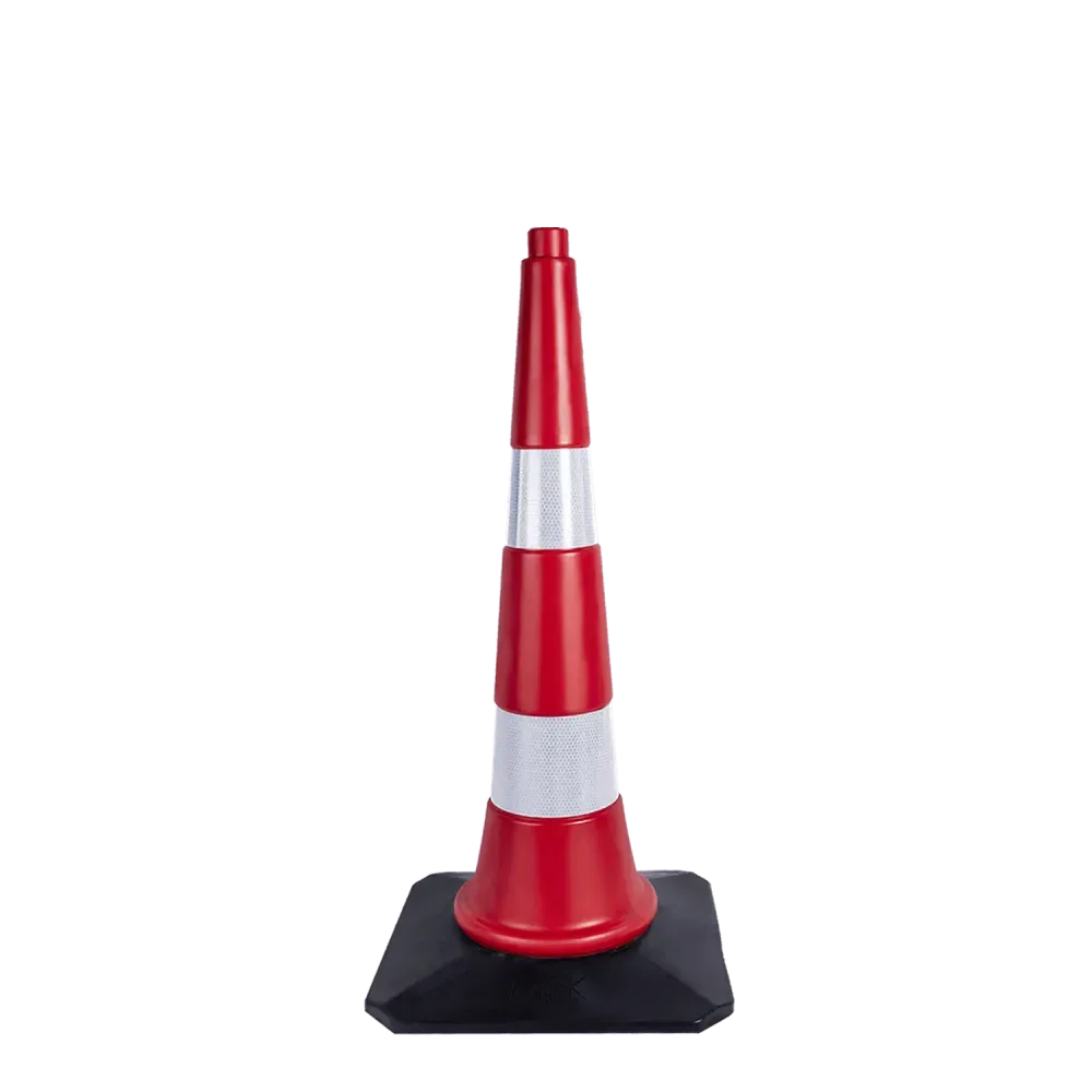 90 CM KAUÇUK TABANLI TRAFİK VE REKLAM KONİSİ