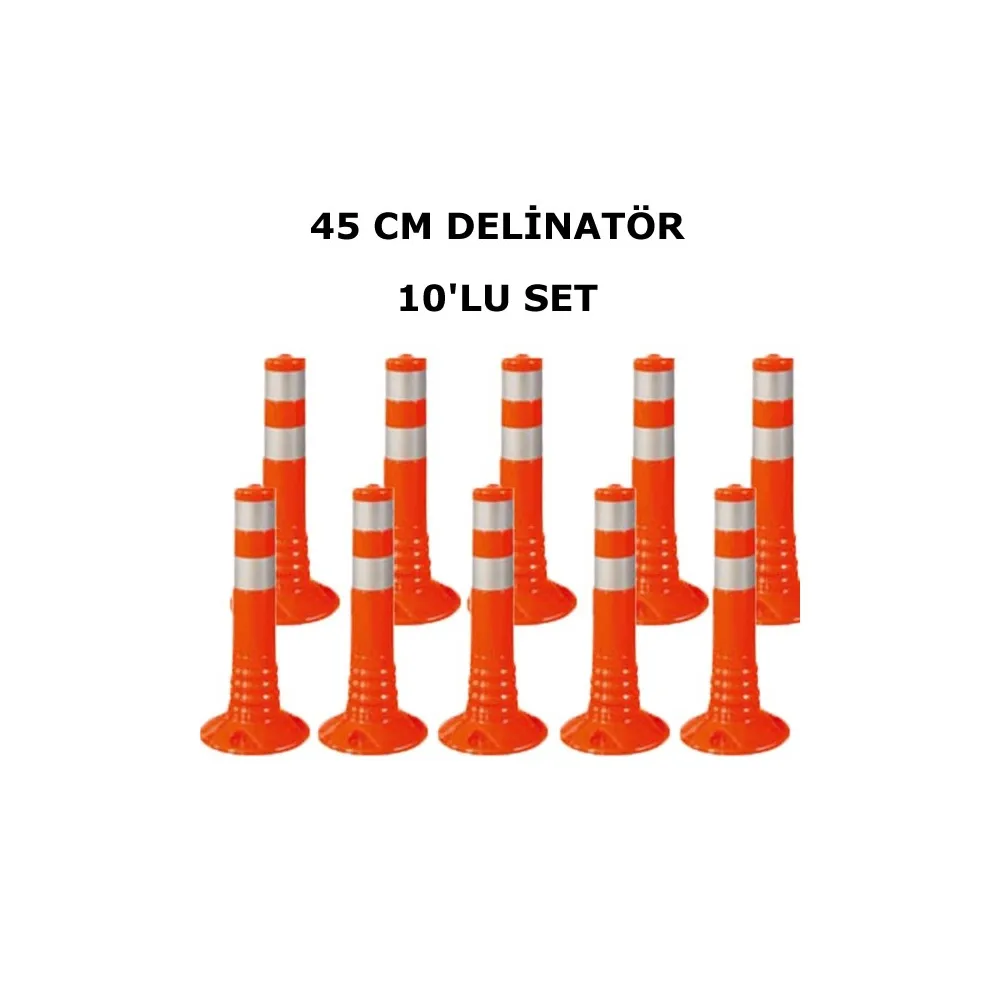 TPU Delinatör 45 cm 10 lu Set