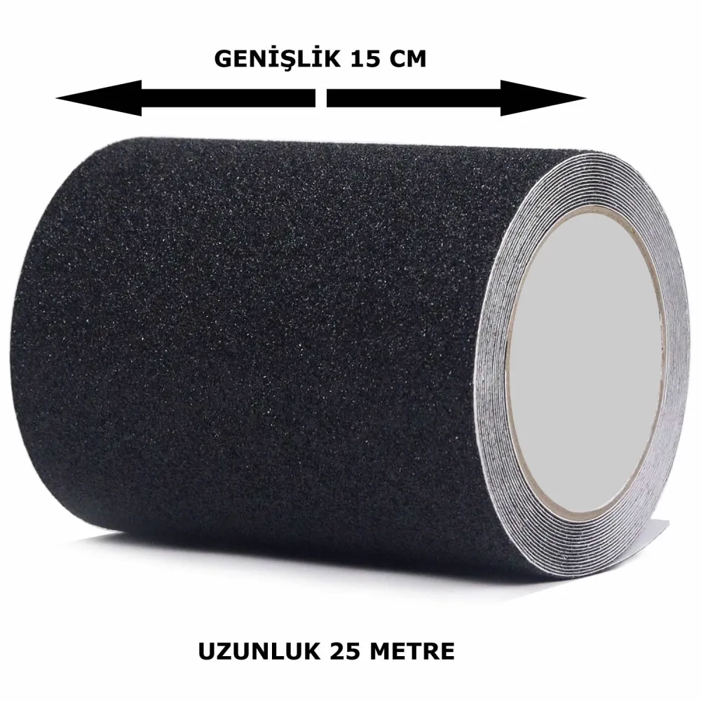 Merdiven Kaydırmaz Bant 25 Metre 15 cm