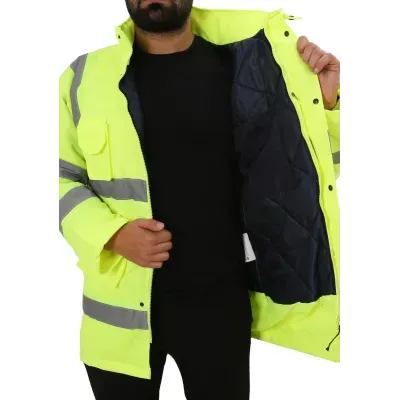 TP Yellow Yüksek Görünüklü Fosforlu İşçi parkası