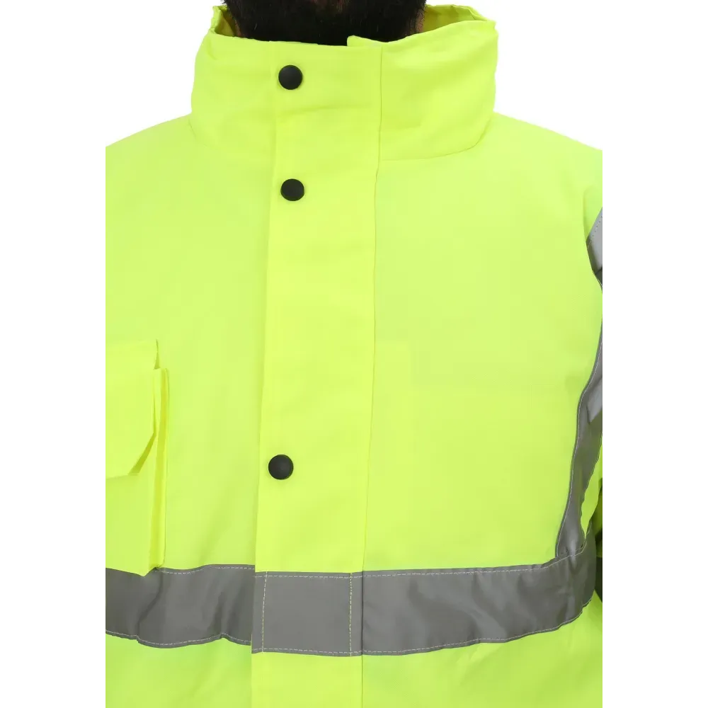 TP Yellow Yüksek Görünüklü Fosforlu İşçi parkası