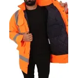 TP Orange Yüksek Görünüklü Fosforlu İşçi parkası