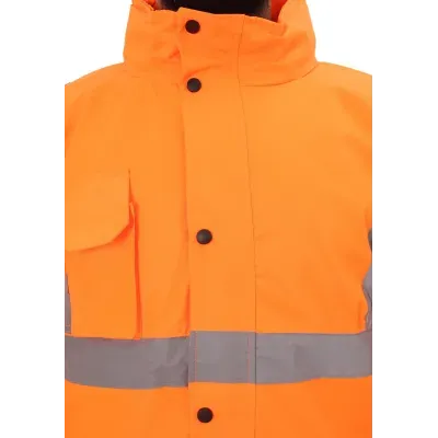 TP Orange Yüksek Görünüklü Fosforlu İşçi parkası