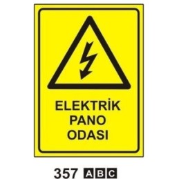 Elektrik Pano Odası Uyarı...