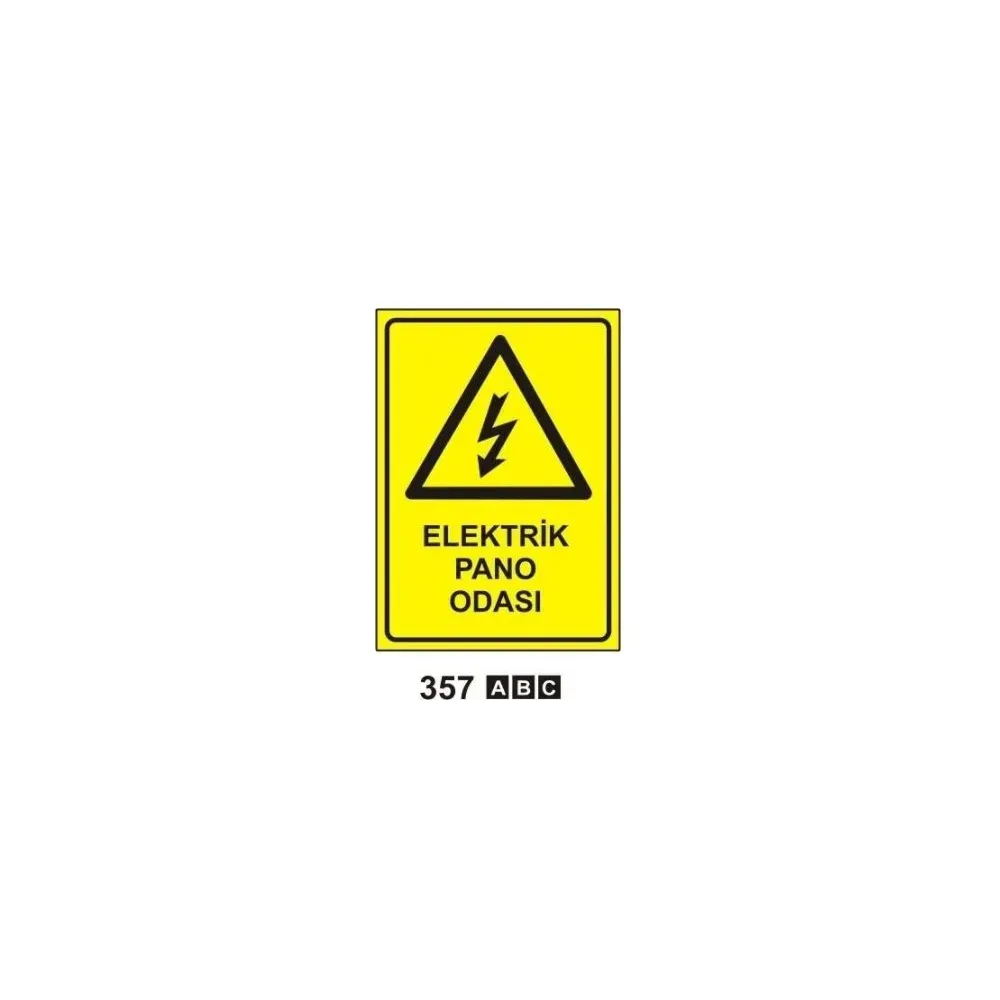 Elektrik Pano Odası Uyarı ikaz Levhası
