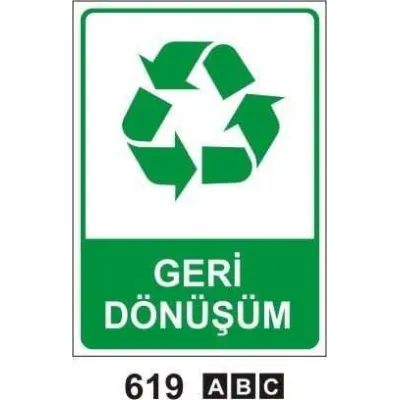 Geri Dönüşüm Uyarı Levhası