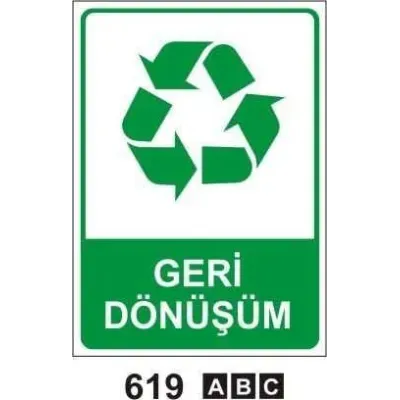 Geri Dönüşüm Uyarı Levhası