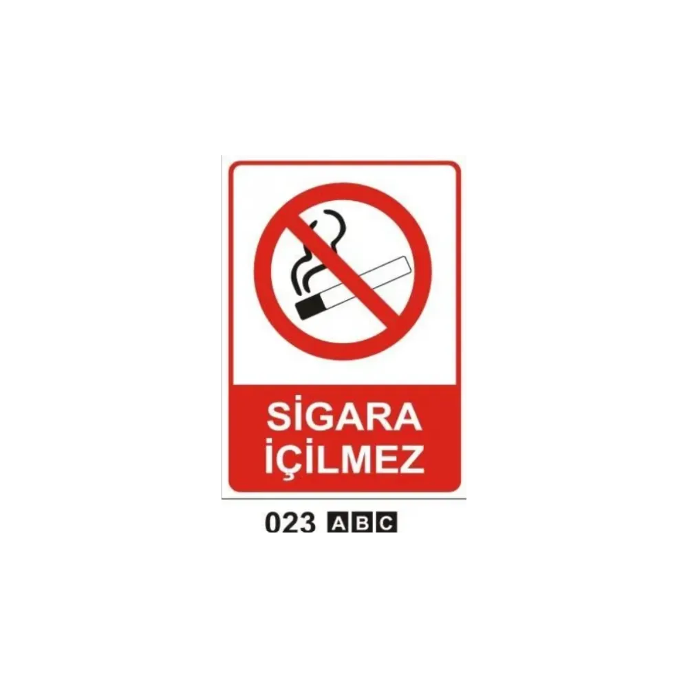 Sigara İçilmez Uyarı Levhası