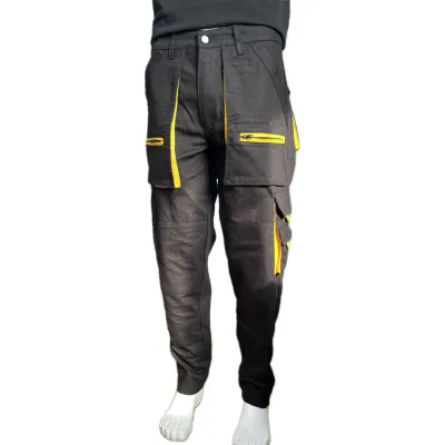 Çok Cepli Teknik Siyah İş Pantolonu