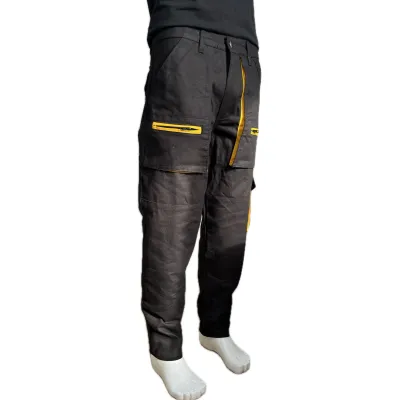 Çok Cepli Teknik Siyah İş Pantolonu