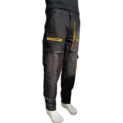 Çok Cepli Teknik Siyah İş Pantolonu