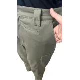 Çok cepli özel tasarım haki iş pantolonu